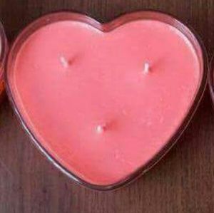 16oz Glass HEART love spell scent